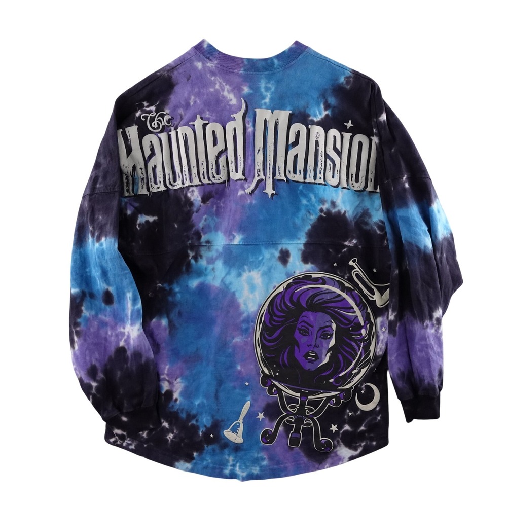 Disney Haunted Mansion Spirit Jersey Madame Leota Tie Dye Purple Blue Medium‎